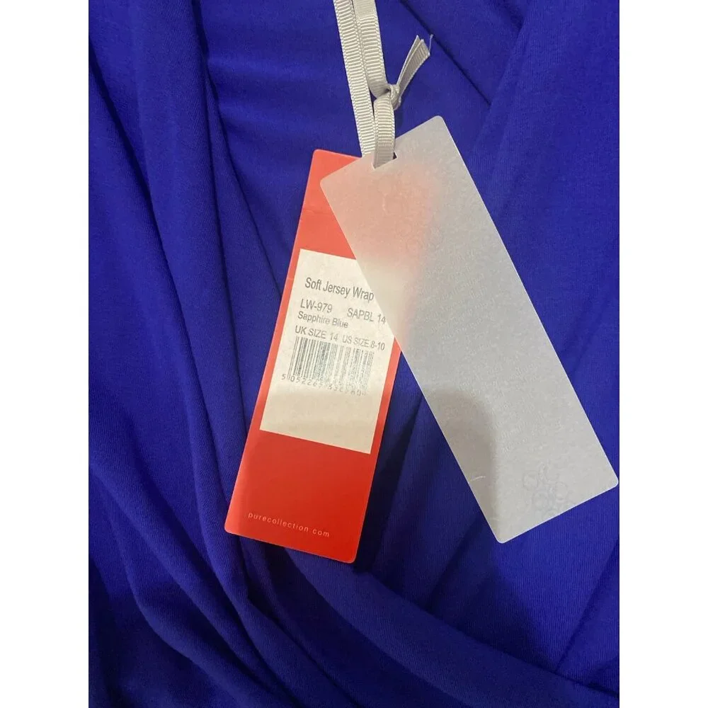 Pure Collection Soft Jersey Wrap Top size 8/10‎ NWT - Picture 2 of 3